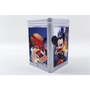Walt Disney Disneyland Tin Nestle Square Metallic Box Painted Cartoon Toy